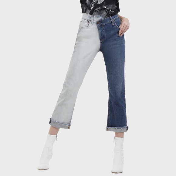 Alice + Olivia Denim - Alice + Olivia Amazing 2 tone high rise jeans 24